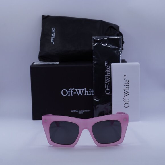 Off-White OERI13Y SELMA 3007 Square Sunglasses – Pink/Grey main image 8